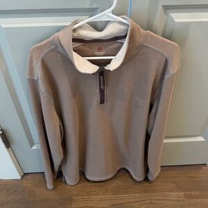 True Grit Men's Brown Zip-Up Sweater